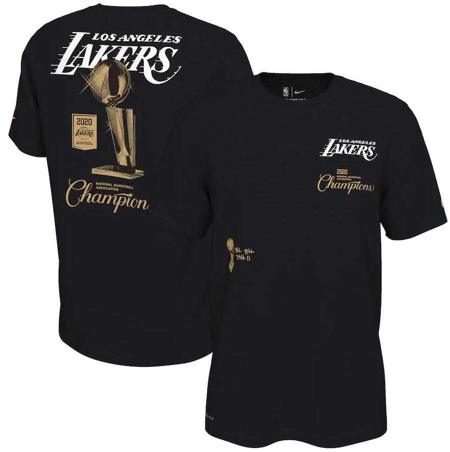 Men's Los Angeles Lakers Nike Black 2020 NBA Finals Champions Celebration Expressive T-Shirt,We sell and wholesale Men's Los Angeles Lakers Nike Black 2020 NBA Finals Champions Celebration Expressive T-Shirt on line form chian!